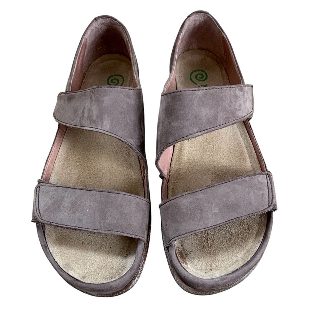 Naot Manawa Shiitake Nubuck Leather Sandals Women's Size 37 Euro 6-6.5 US